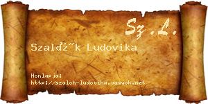 Szalók Ludovika névjegykártya